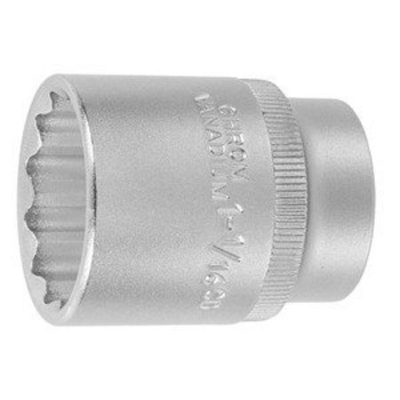 HOLEX 1/2 inch Drive Socket, 12 pt, 1-1/16 inch 642122 1.1/16